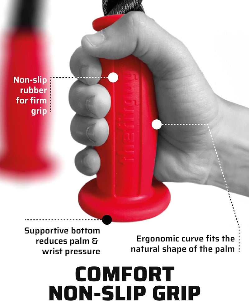 THEFITGUY Ergonomic Tricep Rope | 30” Non-Slip Cable Attachment | Wrist Pressure Relief | Grip Strength & Forearm Activation | Home & Commercial Gym Accessory | for Cable Machine & Smart Gym - Image 2